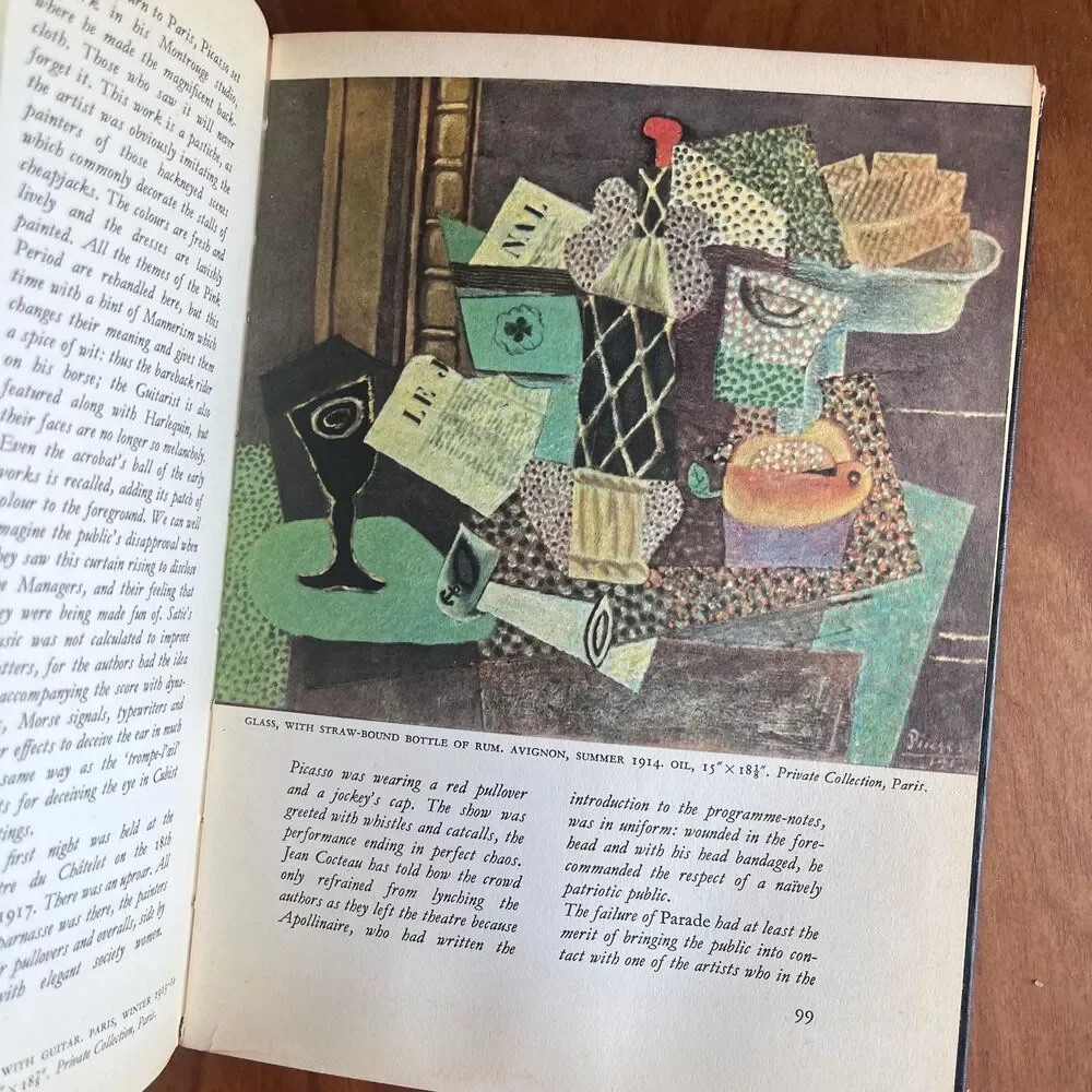 Vintage Picasso Book by Frank Elgar Illustrated Art  book plates